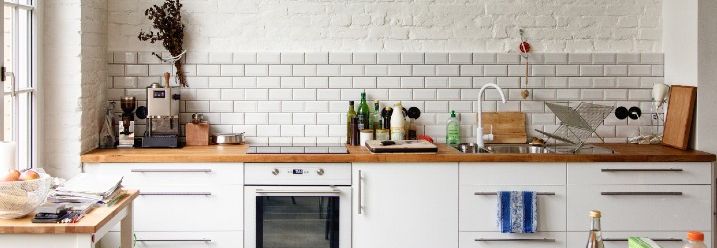 Küchenzeile in weiß